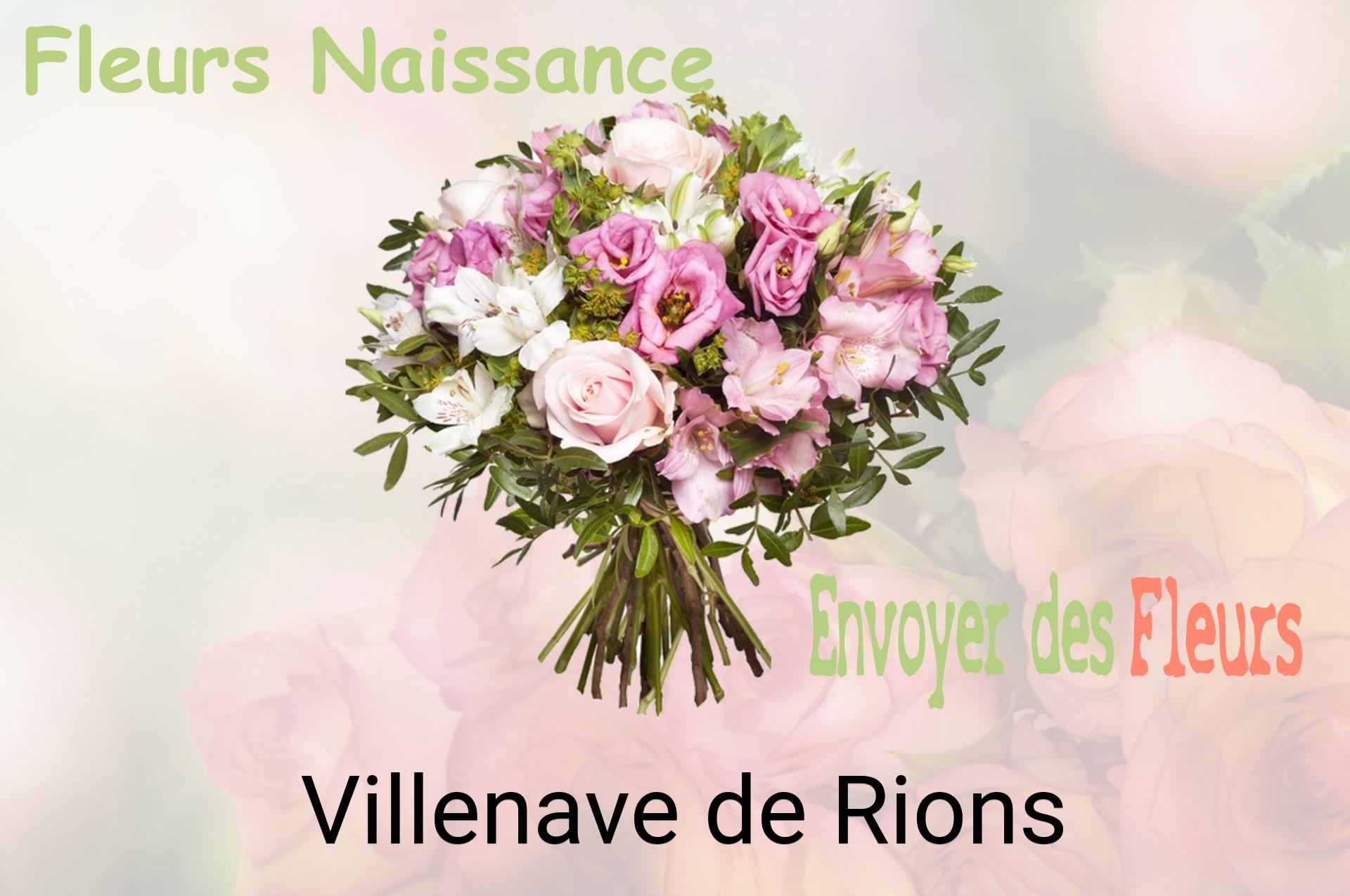 Bouquet de fleurs de naissance livré à Villenave-de-Rions